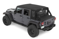Bestop 07-18 Jeep Wrangler JK 4-Door Halftop Conversion Kit (Black Diamond)