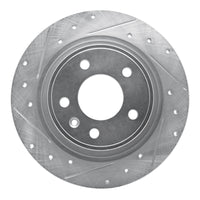 R1 Concepts R1 11-19 Buick CASCADA Rear Left Drilled & Slotted Silver Brake Rotor
