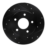 R1 Concepts R1 92-05 Buick Park Avenue Rear Right Drilled & Slotted Black Brake Rotor