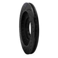 R1 Concepts R1 98-04 Mitsubishi Montero Front Right Drilled & Slotted Black Brake Rotor
