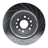 R1 Concepts R1 21-25 Jeep Grand Wagoneer L Rear Left Drilled & Slotted Silver Brake Rotor