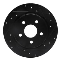 R1 Concepts R1 06-12 Mercedes-Benz R320 Rear Right Drilled & Slotted Black Brake Rotor