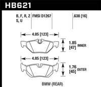 Hawk Performance Hawk 2011 BMW 125i Rear ER-1 Brake Pads