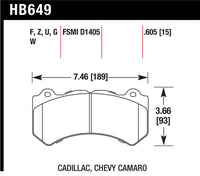 Hawk Performance Hawk 2008-2014 Cadillac CTS V HPS 5.0 Front Brake Pads