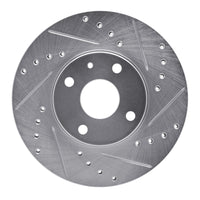 R1 Concepts R1 1990-2003 Ford Escort Front Right Drilled & Slotted Silver Brake Rotor