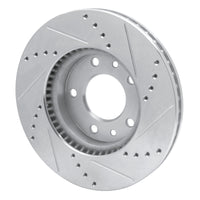 R1 Concepts R1 03-05 Kia SEDONA Front Left Drilled & Slotted Silver Brake Rotor