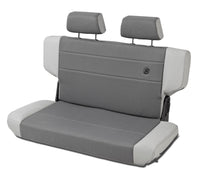 Bestop N-Tumble Seat 97-06 Jeep Wrangler TJ Rear Trailmax Fold (Center Fabric Insert Charcoal/Gray)