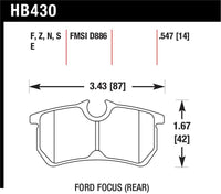Hawk Performance Hawk HP+ Street Brake Pads