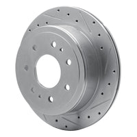 R1 Concepts R1 04-11 Ford F-150 RWD Rear Right Drilled & Slotted Silver Brake Rotor