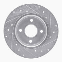 R1 Concepts R1 18-22 Ford Ecosport Rear Left Drilled & Slotted Silver Brake Rotor