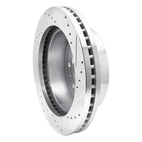R1 Concepts R1 2011-2025 Chevy Silverado 2500 HD/2500 HD Classic Front Left Drilled & Slotted Silver Brake Rotor