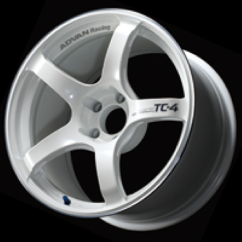 Advan TC4 16x7.0 +42 4x100 Racing White Metallic and Ring Wheel