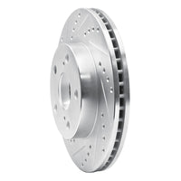 R1 Concepts R1 91-96 Toyota Previa Front Left Drilled & Slotted Silver Brake Rotor