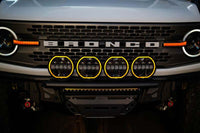 DV8 Offroad 7in Halo Elite Round Light w/ Accent Halo - White/Amber