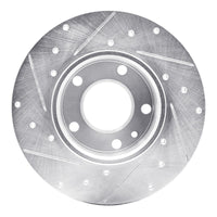 R1 Concepts R1 76-76 BMW 530I Front Right Drilled & Slotted Silver Brake Rotor