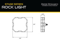 Diode Dynamics Stage Series RGBW LED Rock Light (Add-on 2-pack)