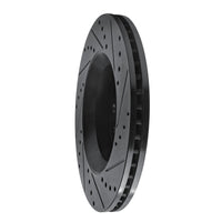 R1 Concepts R1 2002-2018 Dodge Sprinter 2500 Rear Left Drilled & Slotted Black Brake Rotor