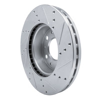 R1 Concepts R1 14-25 Ram Promaster 2500 Front Left Drilled & Slotted Silver Brake Rotor