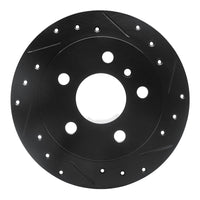R1 Concepts R1 06-11 Mercedes-Benz B200 Rear Right Drilled & Slotted Black Brake Rotor