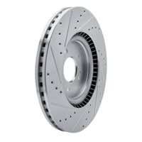 R1 Concepts R1 21-26 Hyundai SONATA Front Right Drilled & Slotted Silver Brake Rotor