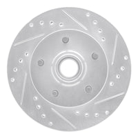 R1 Concepts R1 1967-1974 Buick GS 400 Front Right Drilled & Slotted Silver Brake Rotor