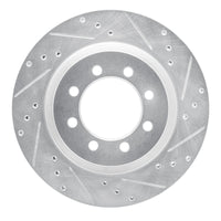 R1 Concepts R1 68-76 Ford F-350 2WD (Excl Super Duty) Front Right Drilled & Slotted Silver Brake Rotor