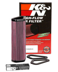 K&N Engineering K&N 07-12 Ducati 1098/1098S/1098R/848 848/1198S/Streetfighter/848 Evo/Diavel Replacement Air Filter