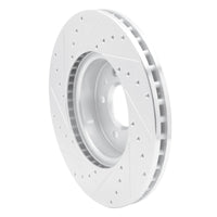 R1 Concepts R1 13-25 Cadillac ATS Front Right Drilled & Slotted Silver Brake Rotor