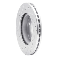 R1 Concepts R1 90-01 Ford Escort Front Left Drilled & Slotted Silver Brake Rotor