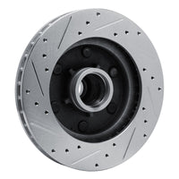 R1 Concepts R1 88-96 Chevrolet C2500 Front Right Drilled & Slotted Silver Brake Rotor