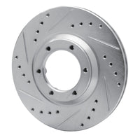 R1 Concepts R1 84-87 Isuzu TROOPER Front Left Drilled & Slotted Silver Brake Rotor