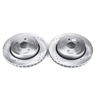 PowerStop Power Stop 06-10 Jeep Grand Cherokee Rear Evolution Drilled & Slotted Rotors - Pair