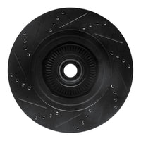 R1 Concepts R1 01-05 Ford Explorer Sport Front Right Drilled & Slotted Black Brake Rotor