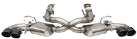 CORSA Performance Corsa 2020-25 Corvette C8 3in Valved Cat-Back 4.5in Blk Quad Tips - Fits Factory Perf Exhaust w/ AFM