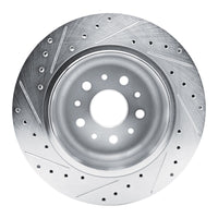 R1 Concepts R1 20-25 Jeep Gladiator Rear Right Drilled & Slotted Silver Brake Rotor
