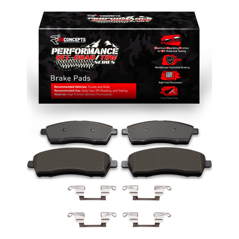 R1 Concepts R1 99-05 Ford F-250 4WD (Super Duty) Rear Performance Off-Road/Tow Brake Pads & Hardware Kit