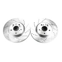 PowerStop Power Stop 2018 Honda Accord Front Evolution Drilled & Slotted Rotors - Pair