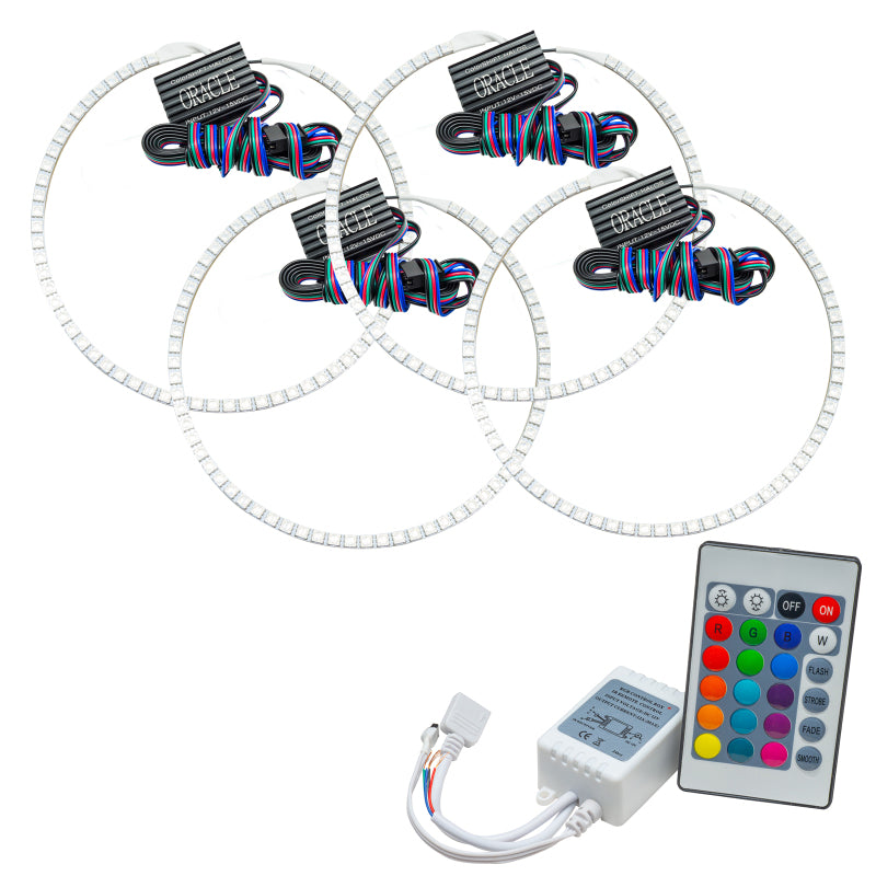 ORACLE Lighting Oracle Jeep Grand Cherokee 05-10 Halo Kit - ColorSHIFT w/ Simple Controller