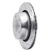 R1 Concepts R1 03-08 BMW Z4 Rear Right Drilled & Slotted Silver Brake Rotor