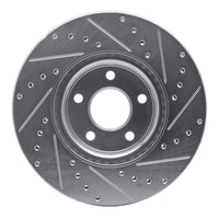 R1 Concepts R1 04-19 Ford Escape Front Left Drilled & Slotted Silver Brake Rotor