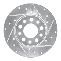 R1 Concepts R1 15-25 Alfa Romeo Tonale Rear Right Drilled & Slotted Silver Brake Rotor