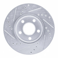 R1 Concepts R1 00-05 Chrysler Neon Front Right Drilled & Slotted Silver Brake Rotor