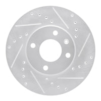 R1 Concepts R1 16-22 Chevrolet SPARK (USA/Canada) Front Right Drilled & Slotted Silver Brake Rotor