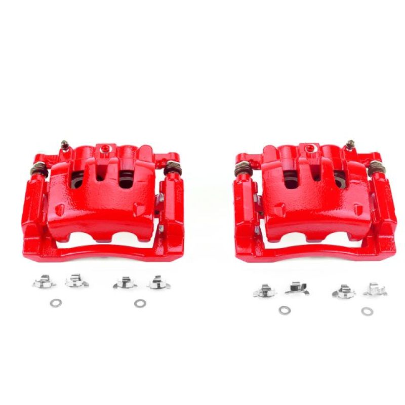 PowerStop Power Stop 08-12 Ford F-250 Super Duty Rear Red Calipers w/Brackets - Pair