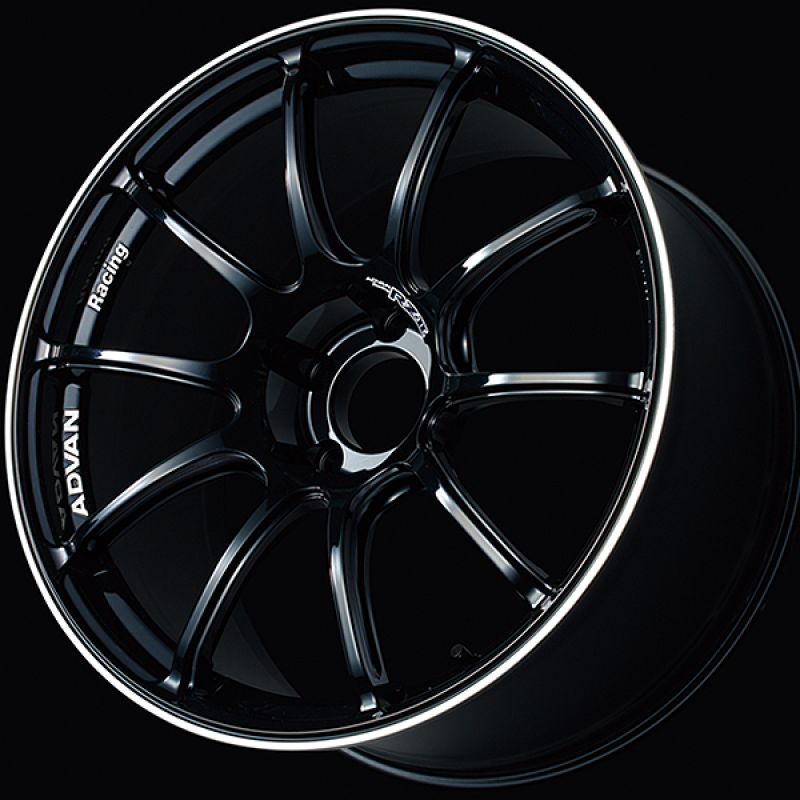 Advan RZII 15x7.0 / +30 Offset / 4x100 / 63mm Bore / Racing Gloss Black and Ring