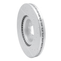 R1 Concepts R1 18-20 Jaguar E-Pace Front Left Drilled & Slotted Silver Brake Rotor