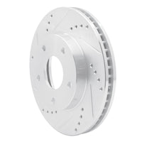 R1 Concepts R1 1997-2005 Chevrolet Blazer Front Left Drilled & Slotted Silver Brake Rotor