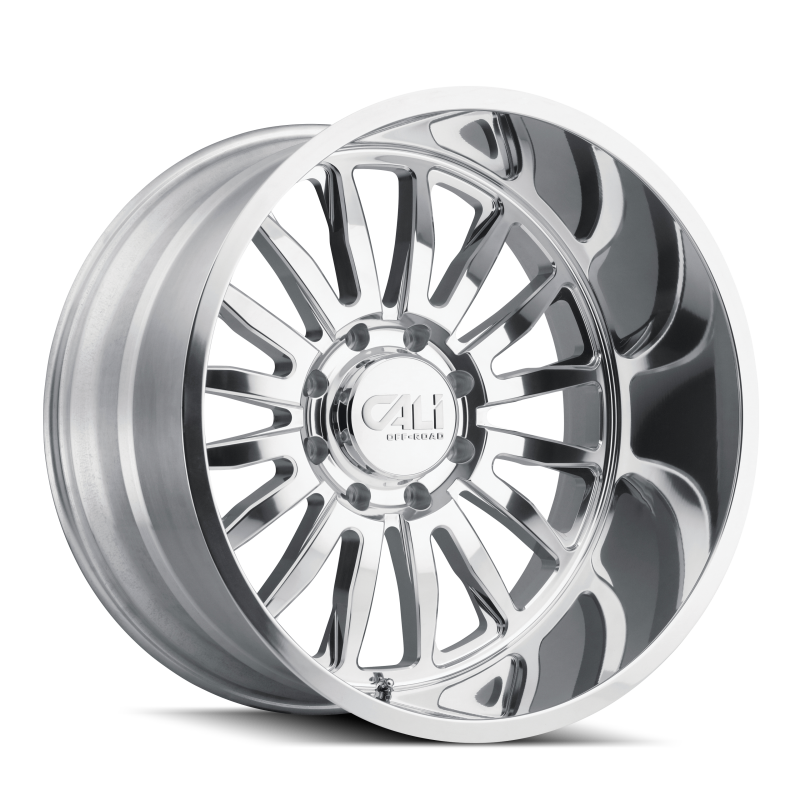 Cali Off-Road 9110 Summit 20x10 / 8x180 BP / -25mm Offset / 124.1mm Hub Polished Wheel