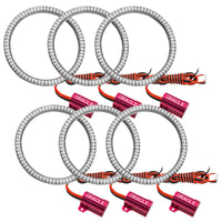 ORACLE Lighting Oracle Ultima GTR LED Waterproof Tail Light Halo Kit - 6 Rings - Red