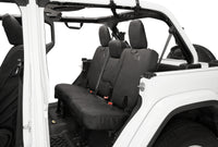 Bestop 18-23 Jeep Wrangler JL 4-Door Exc. 4Xe Rear W/O Fold Down Arm Rest Seat Covers (Blk Diamond)